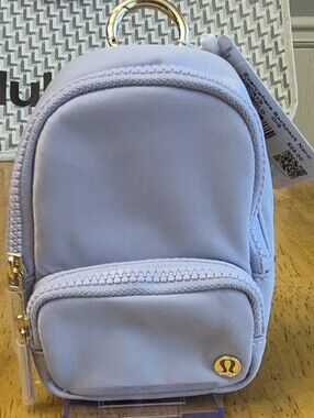 Lululemon Everywhere Backpack Nano In Faint Lavender & Gold Mini Clippable